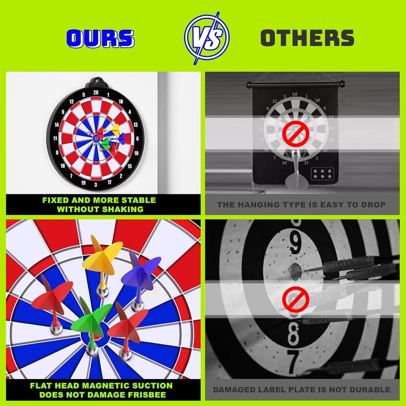 Beayuck Magnetic Dart Board for Kids Indoor Outdoor Kids Games and Party Games, Christmas Birthday Gifts Toys for Boys Age 3-12 - Image 4